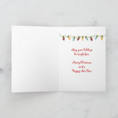 クリスマスもつれテディベア シーズンカード (内部)