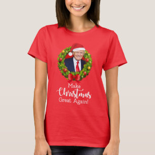 クリスマスもアメリカを偉大に Trump MAGA ジョーク ギフト Tシャツ
