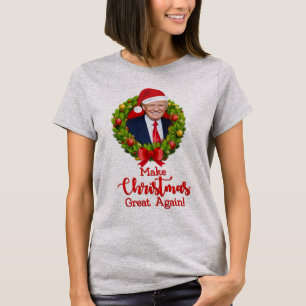 クリスマスもアメリカを偉大に Trump MAGA ジョーク ギフト Tシャツ