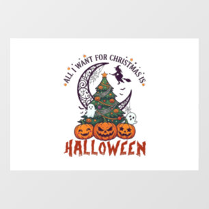 クリスマスもハロウィンもツリーパンプキンゴースト_ ウィンドウサイン