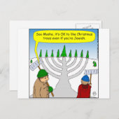 クリスマスも好きなx04ユダヤ人 – 漫画 シーズンポストカード (正面/裏面)