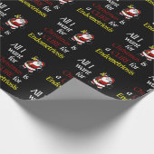 クリスマスやサンタに欲しいもの…子宮内膜症 ラッピングペーパー (角)