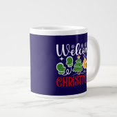 クリスマスようこそ ジャンボコーヒーマグカップ (正面右)