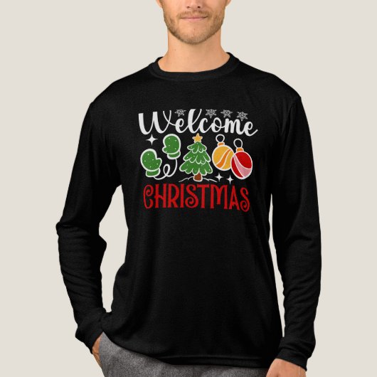 クリスマスようこそ トライブレンドTシャツ (正面)