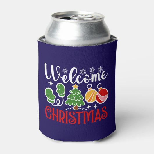 クリスマスようこそ 缶クーラー (缶正面)