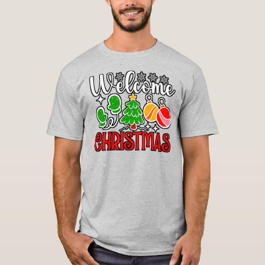 クリスマスようこそ Tシャツ (正面)