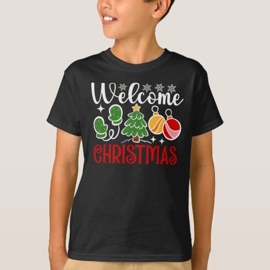 クリスマスようこそ Tシャツ (正面)