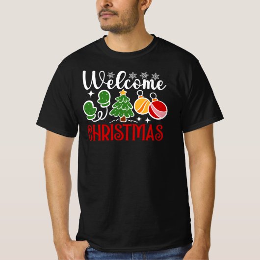 クリスマスようこそ Tシャツ (正面)