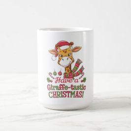クリスマスよくはしゃぐキリン コーヒーマグカップ