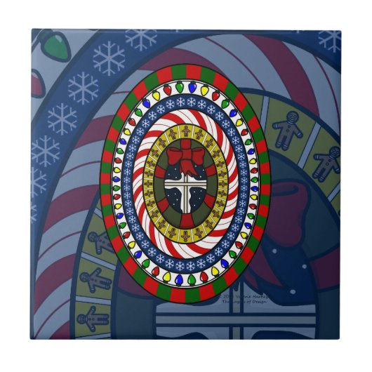 クリスマスよくはしゃぐタイル タイル (正面)