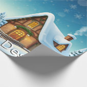 クリスマスよくはしゃぐデザイン ラッピングペーパー (角)