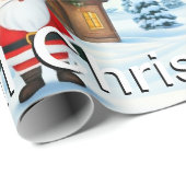 クリスマスよくはしゃぐデザイン ラッピングペーパー (ロールコーナー)