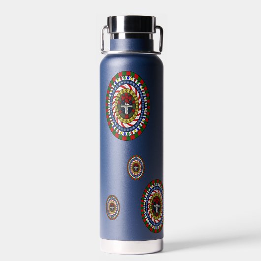 クリスマスよくはしゃぐ ウォーターボトル (背面)