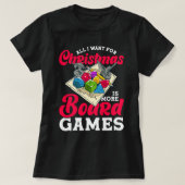 クリスマスよりボードゲーム盤ゲーマーt tシャツ (デザイン正面)