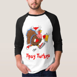 クリスマスよろよろしているトルコ(ビール後走られる) - Tシャツ