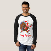 クリスマスよろよろしているトルコ(マルティーニ後走られる) - Tシャツ (正面フル)