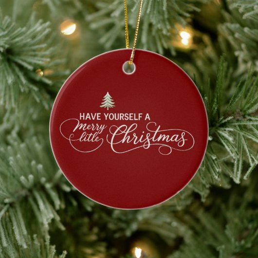 クリスマスをあなた自身で楽しいものにしよう コzyな冬 セラミックオーナメント (ツリー)