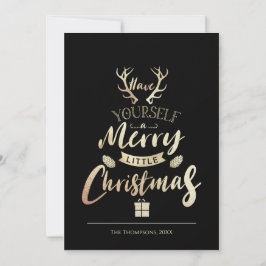 クリスマスをあなた自身で楽しいものに ゴールド ブラック