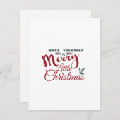 クリスマスをあなた自身で楽しく過ごそう カード (正面/裏面)