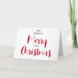 クリスマスをあなた自身で楽しく 5" x 7" シーズンカード