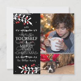 クリスマスをあなた自身で… 赤い実のフォトカード シーズンカード