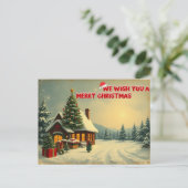 クリスマスをお楽しみください - O12 インビテーションポストカード (スタンド正面)