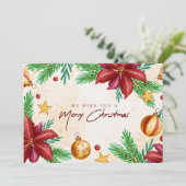 クリスマスをお祝いします シーズンカード (スタンド正面)