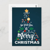 クリスマスをお祝いします ポストカード (正面/裏面)