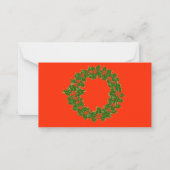 クリスマスをお祝いしよう ノートカード (正面)