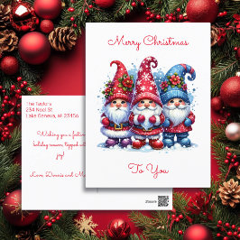 クリスマスをお祝いしよう | ホリデー ノーム シーズンポストカード