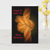 クリスマスをお祝いするのを忘れた?私じゃない! カード (黄色い花)