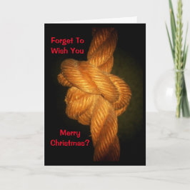 クリスマスをお祝いするのを忘れた?私じゃない! カード