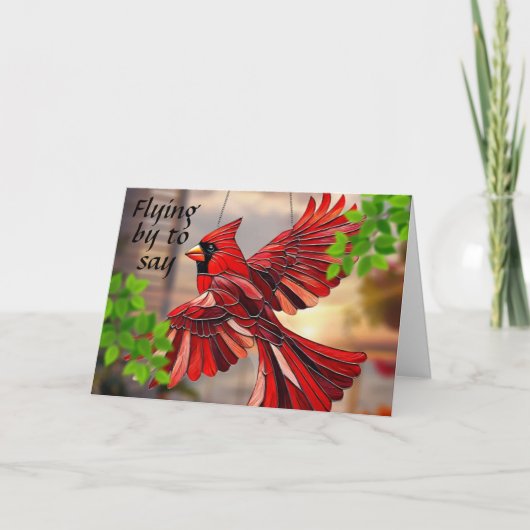 クリスマスをお祝いするメッセージを届けたくて飛んできました シーズンカード (正面)