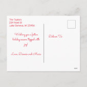 クリスマスをお祝いする | ホリデー ノーム シーズンポストカード (裏面)