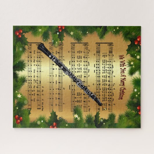 「クリスマスをお祝い申し上げます」～ ジグソーパズル (横)