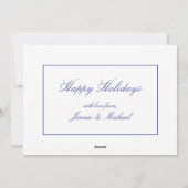 クリスマスをお祝い | 沈黙の夜 三人の賢人 シーズンカード (裏面)