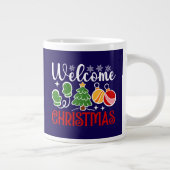 クリスマスをお迎えください-63758 ジャンボコーヒーマグカップ (右)