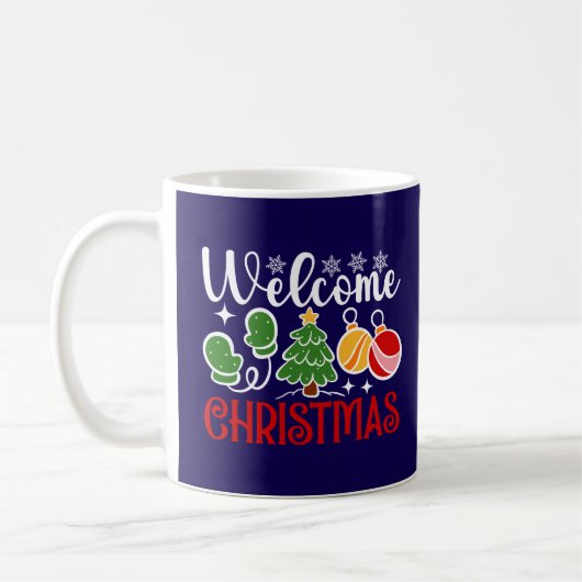 クリスマスをお迎えしよう-63758 コーヒーマグカップ (左)