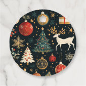 クリスマスをテーマにしたギフトラベル フェイバータグ (裏面)