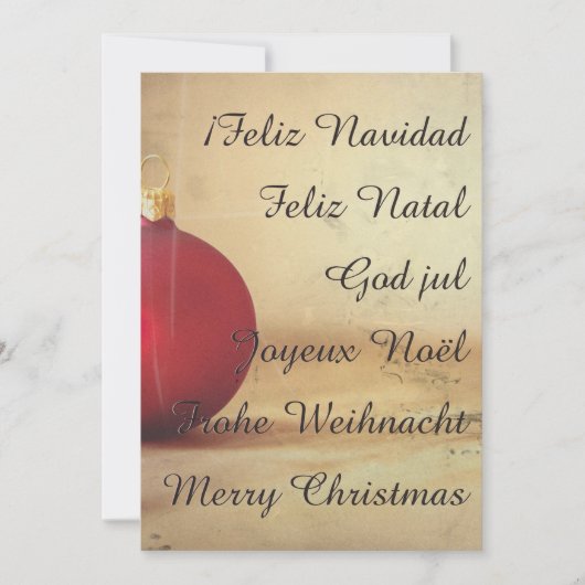 クリスマスをテーマにしたクリスマスボール (正面)