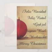 クリスマスをテーマにしたクリスマスボール (正面/裏面)