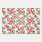 クリスマスをテーマにしたゴルフ用品 ラッピングペーパーシート (正面3)