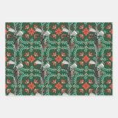 クリスマスをテーマにしたゴルフ用品 ラッピングペーパーシート (正面2)