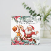 クリスマスをテーマにしたバスケットボール シーズンカード (スタンド正面)