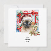 クリスマスをテーマにしたパーティー セーブザデート (正面)