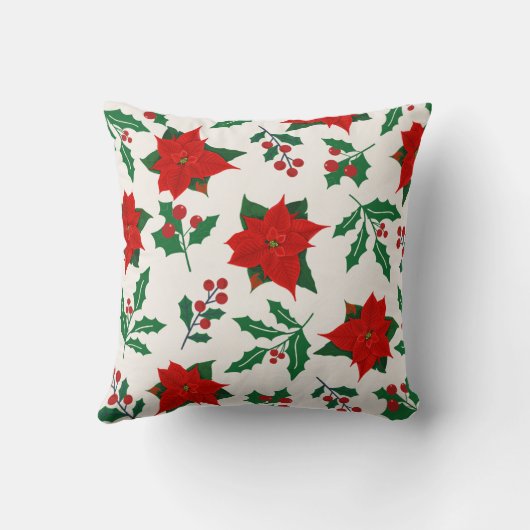 クリスマスをテーマにしたフローラ クッション (裏面)