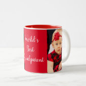 クリスマスをテーマにしたホームデコールマグ向けのフォトギフト ツートーンマグカップ (正面右)