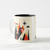 クリスマスをテーマにしたマグカップ ツートーンマグカップ (正面左)