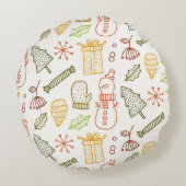 クリスマスをテーマにしたラウンドクッション ラウンドクッション (裏面)