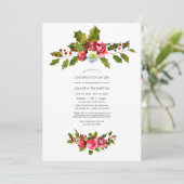 クリスマスをテーマにした人生の祝賀会の写真 招待状 (スタンド正面)